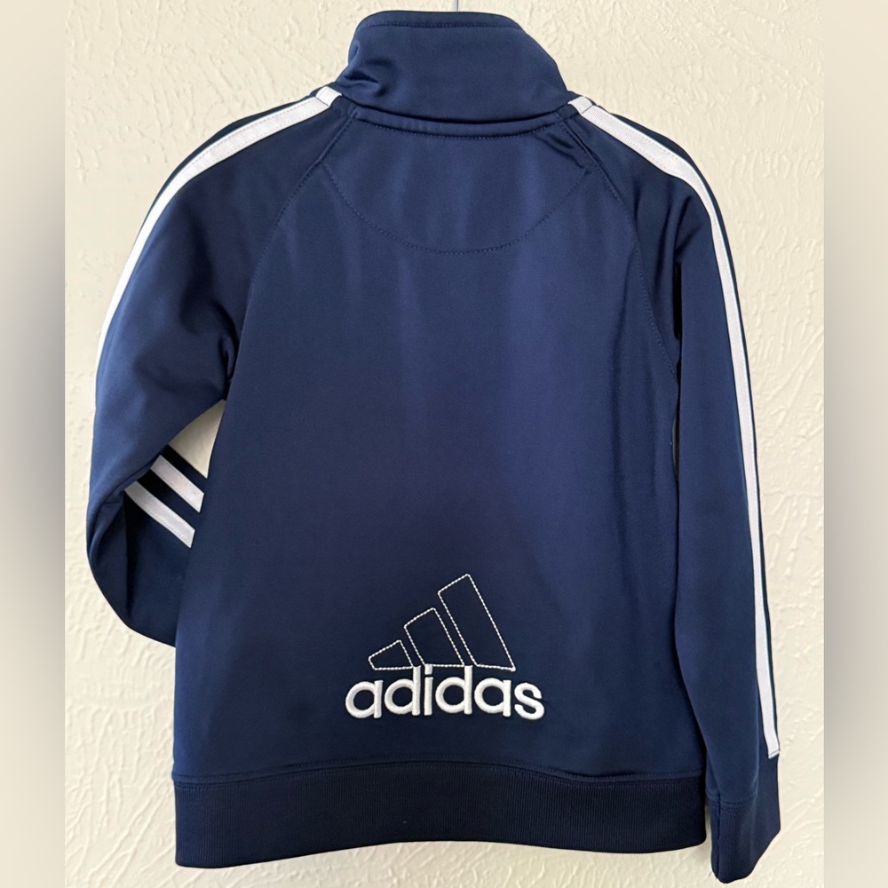Adidas Kids Blue Sweatshirt with White Stripes
